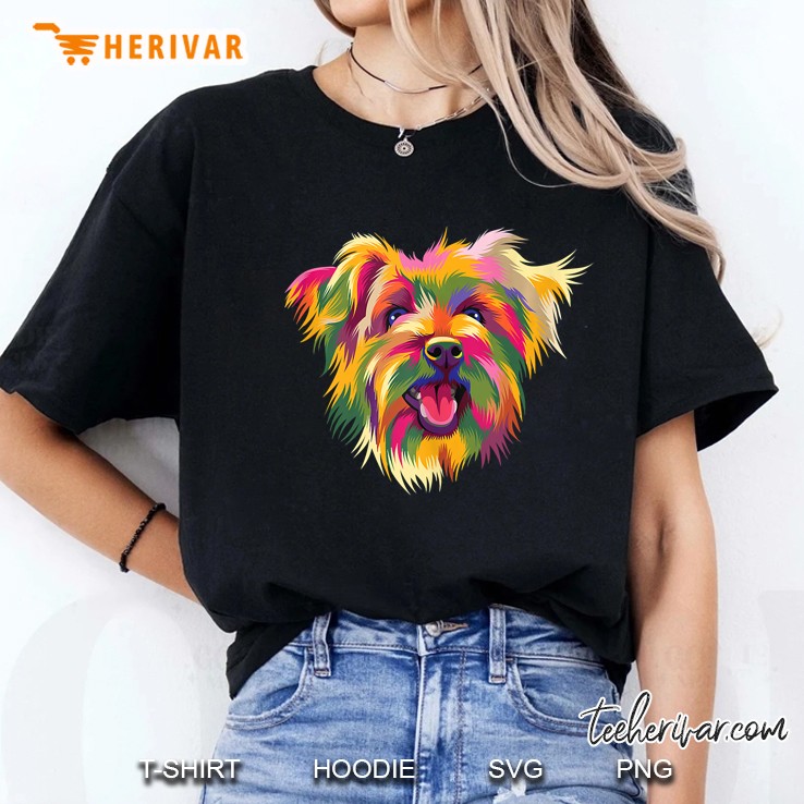 Yorkshire Terrier Cute Yorkie Pop Art Dog Ladies Tee