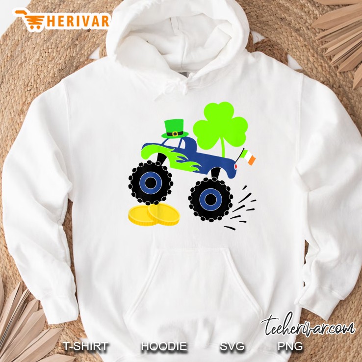 Kids Saint Patricks Day Shamrock Hoodie