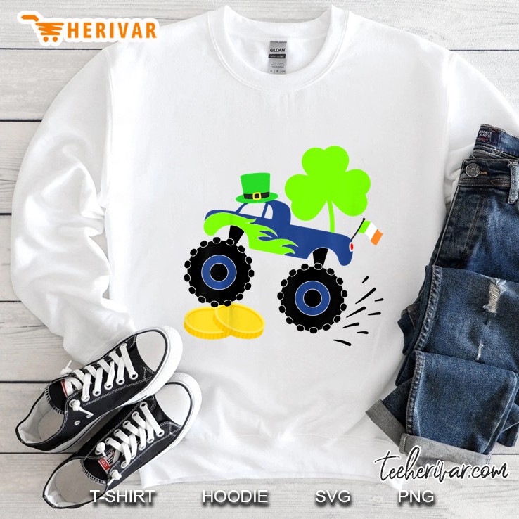 Kids Saint Patricks Day Shamrock Sweatshirt