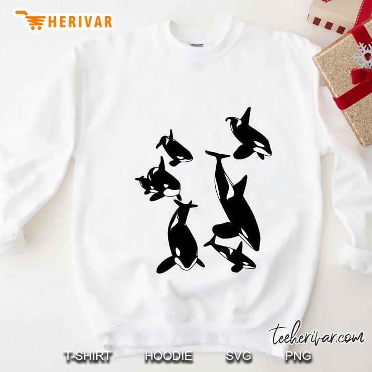 Killer Whales Giant Dolphin In Ocean Sweatshirt