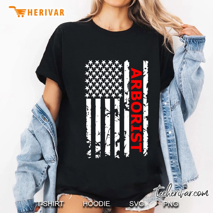 Arborist Usa Flag Ladies Tee