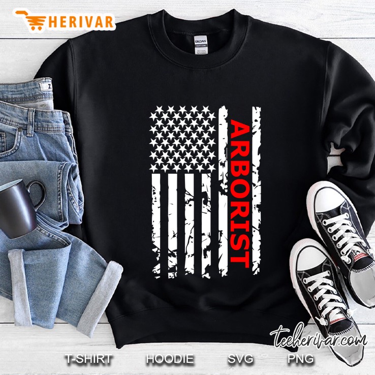 Arborist Usa Flag Sweatshirt