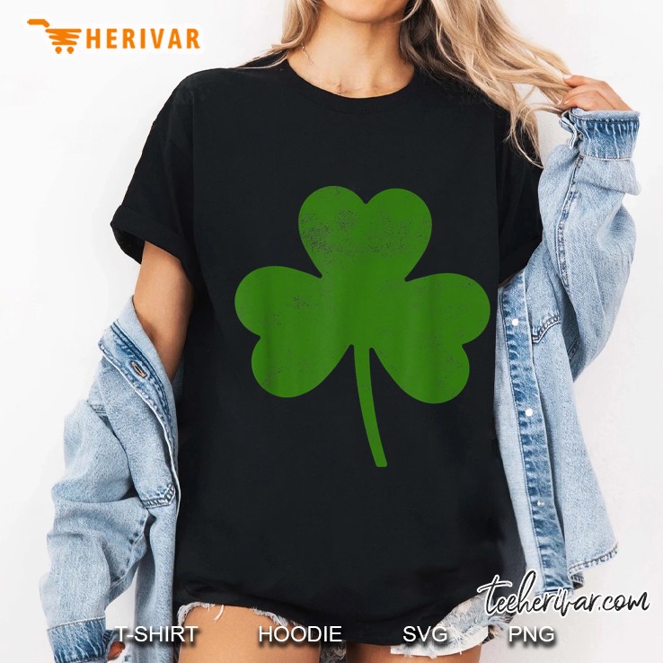Green Shamrock St Patricks Day Ladies Tee