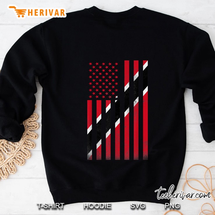 Trinidadian Tobagonian American Flag Sweatshirt