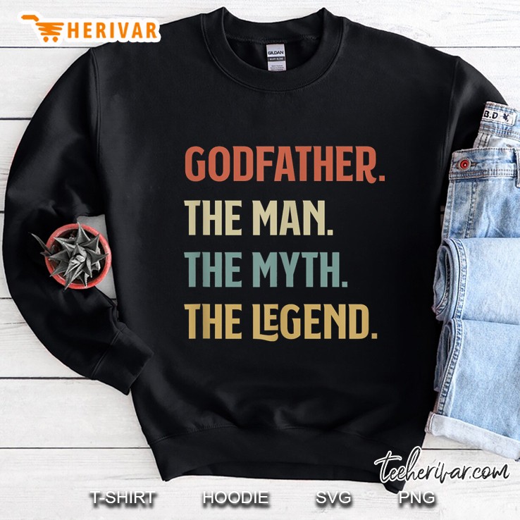 Godfather The Man The Myth The Legend Vintage Version Sweatshirt