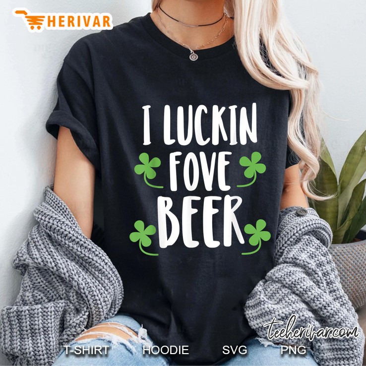 I Luckin Fove Beer Four Leaf Clover Version Hoodie