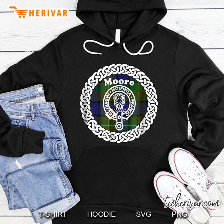 Moore Durum Patientia Frango Scottish Crest Badge Version Hoodie