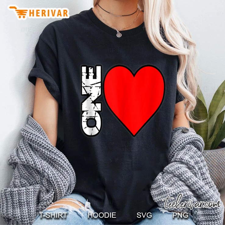 One Love HeartVersion Ladies Tee