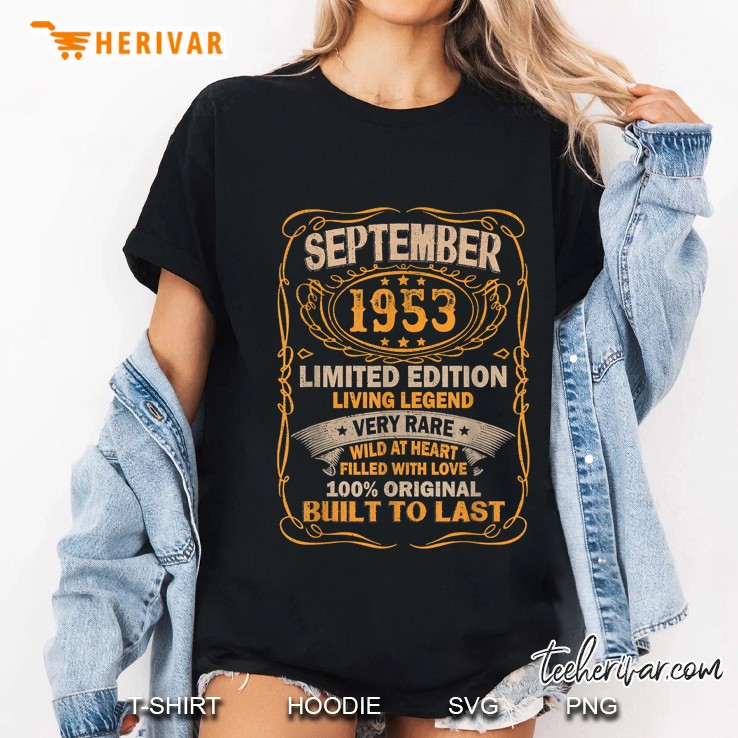 Vintage September 1953 Limited Edition Hoodie