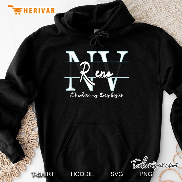 Vintage Reno Nv Where My Story Begins Hoodie