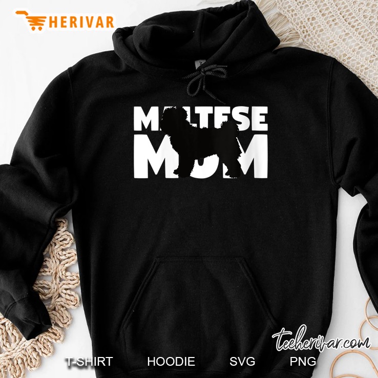 Maltese Mom Black Version Hoodie