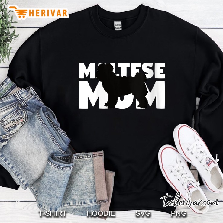 Maltese Mom Black Version Sweatshirt