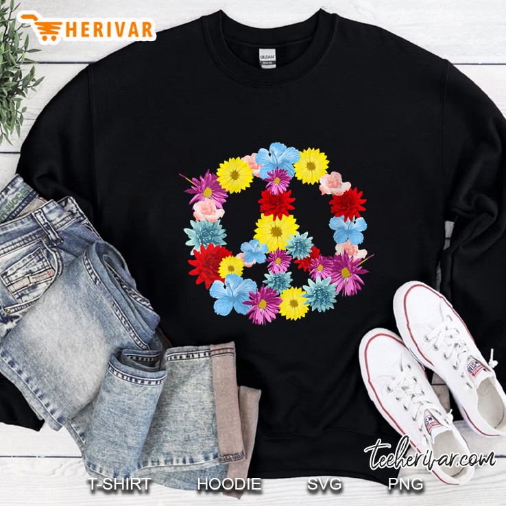 Peace Flower Tropical Floral Ocean Beach Sweatshirt