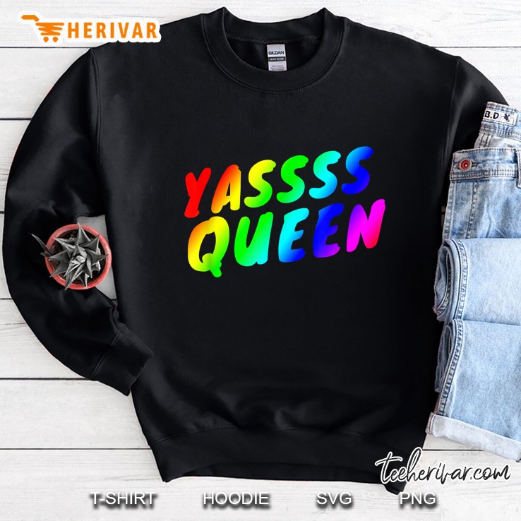 Yas Queen Gay Pride LGBT Colorful Rainbow Mugs