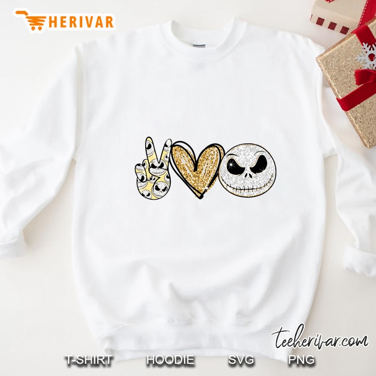 Peace Love Jack Skellington Sweatshirt