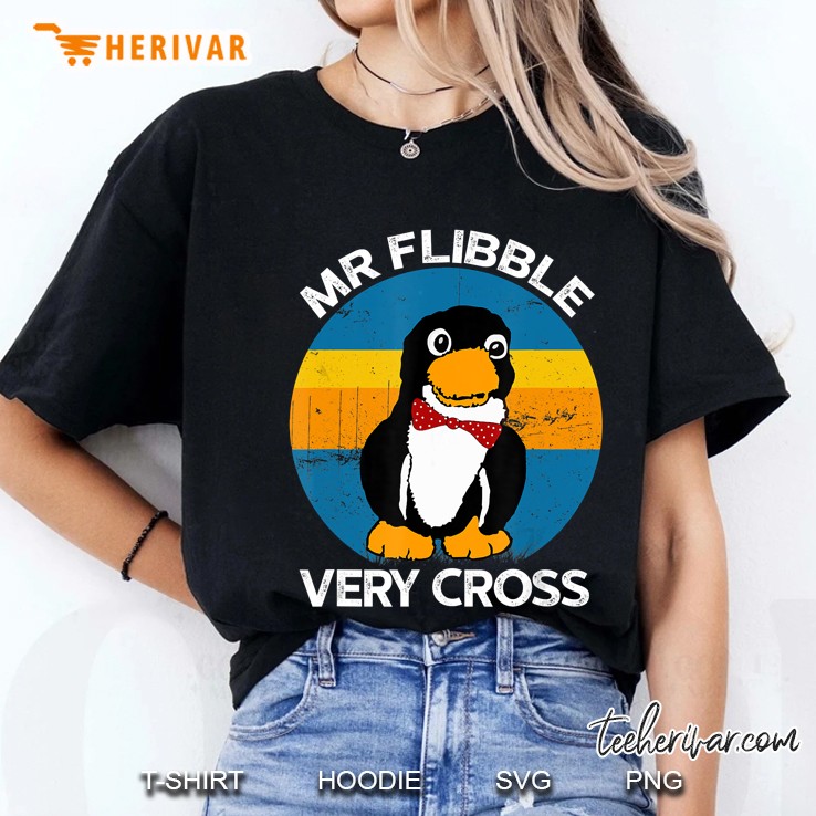 Mr Flibble Very Cross Funny Penguin Version Ladies Tee