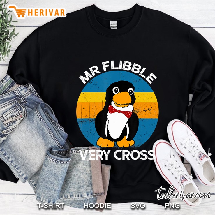 Mr Flibble Very Cross Funny Penguin Version Sweatshirt