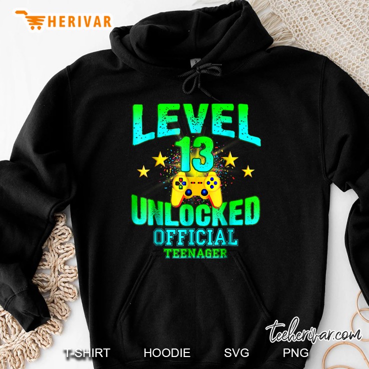 Level 13 Unlocked Official Teenager Gold Game Controller Version Hoodie