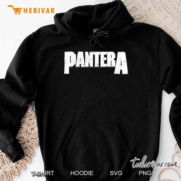 Pantera Official White Logo Hoodie