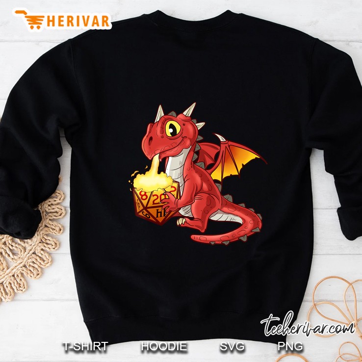 Tabletop Gaming Dragon Dice Rpg Dragons D20 Sweatshirt
