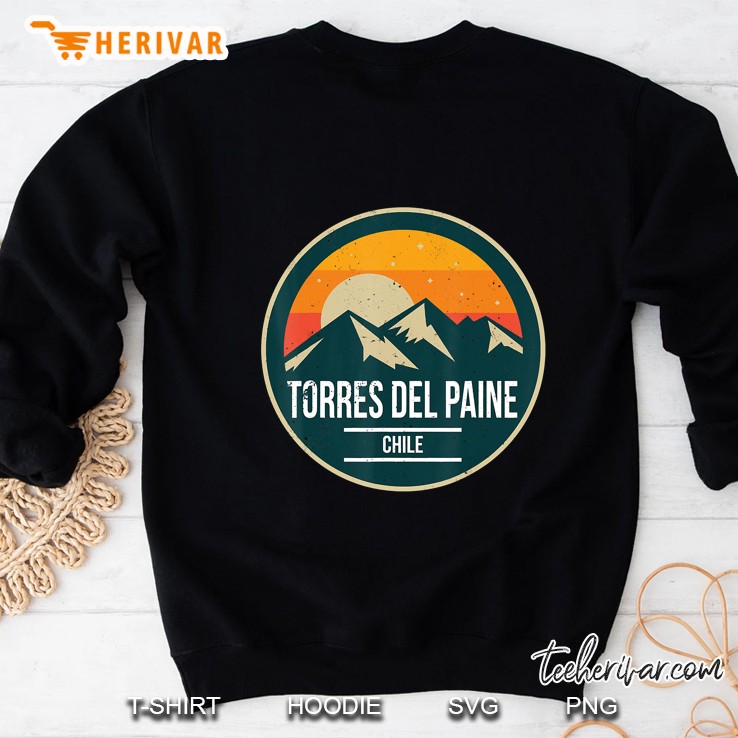 Torres Del Paine Vintage Mountain Sunset 80S Sweatshirt