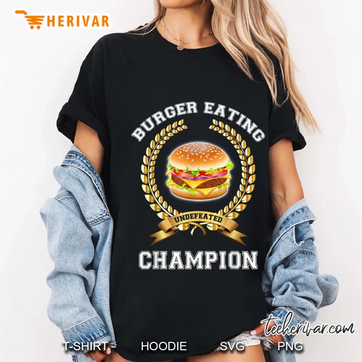 Burger Eating Contes Cheeseburger Ladies Tee