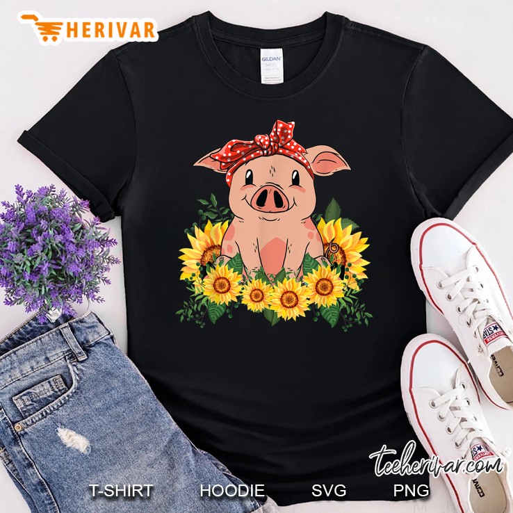 Pig Bandana Sunflower Shirt