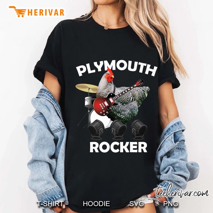 Plymouth Rocker Chicken Version Ladies Tee