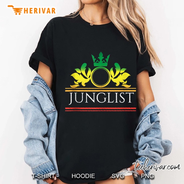 Junglist Massive Drum And Bass Raving Dnb Ladies Tee