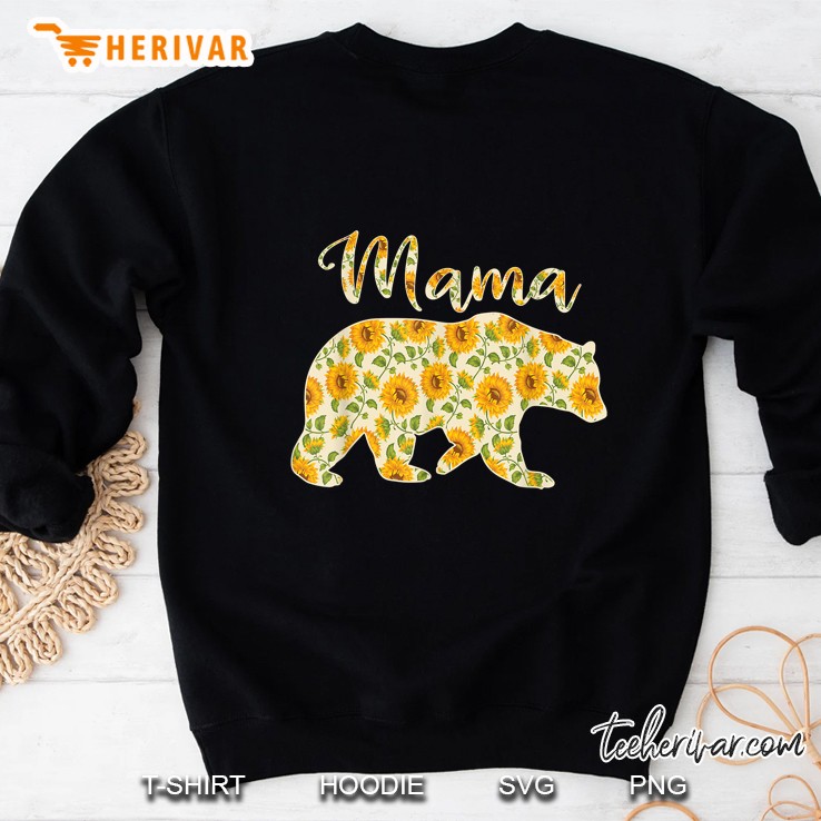 Mama Bear Silhouette Sunflower Version Sweatshirt