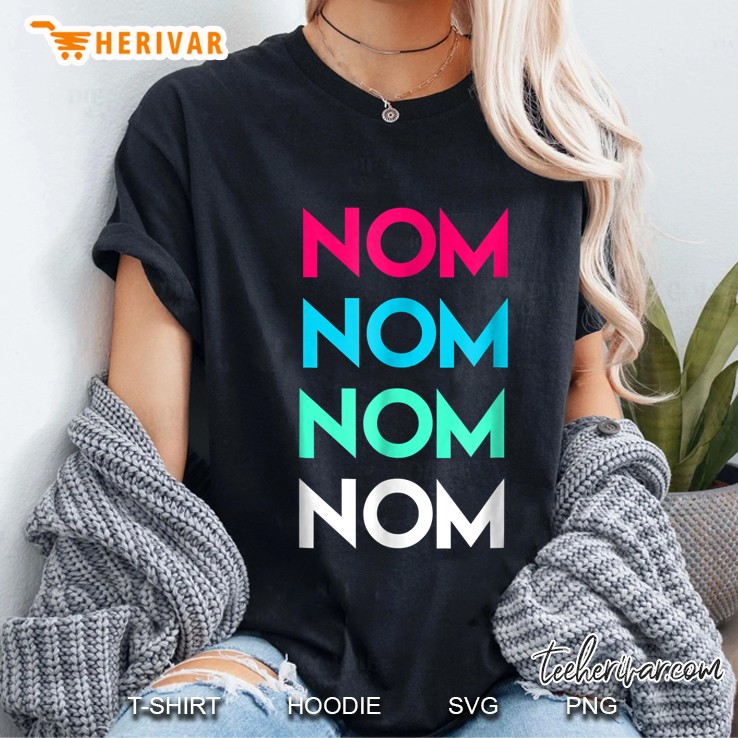 Nom Nom Nom Nom Vintage Version Ladies Tee