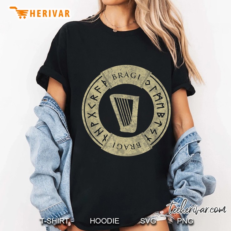 Bragi Viking Mythology Lore Symbol Ladies Tee