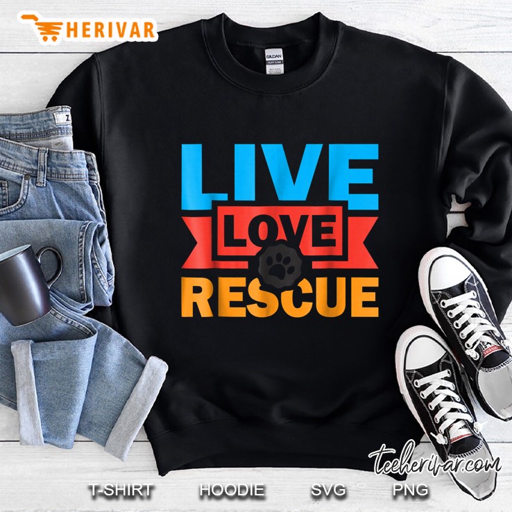 Live Love Rescue Vintage Version Sweatshirt