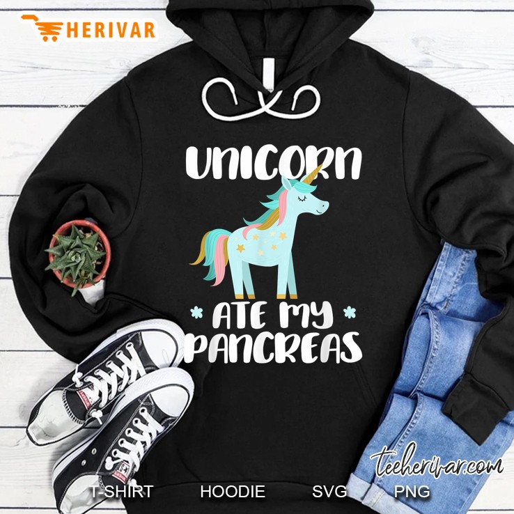 Unicorn Ate My Pancreas Diabetic Warrior Hoodie