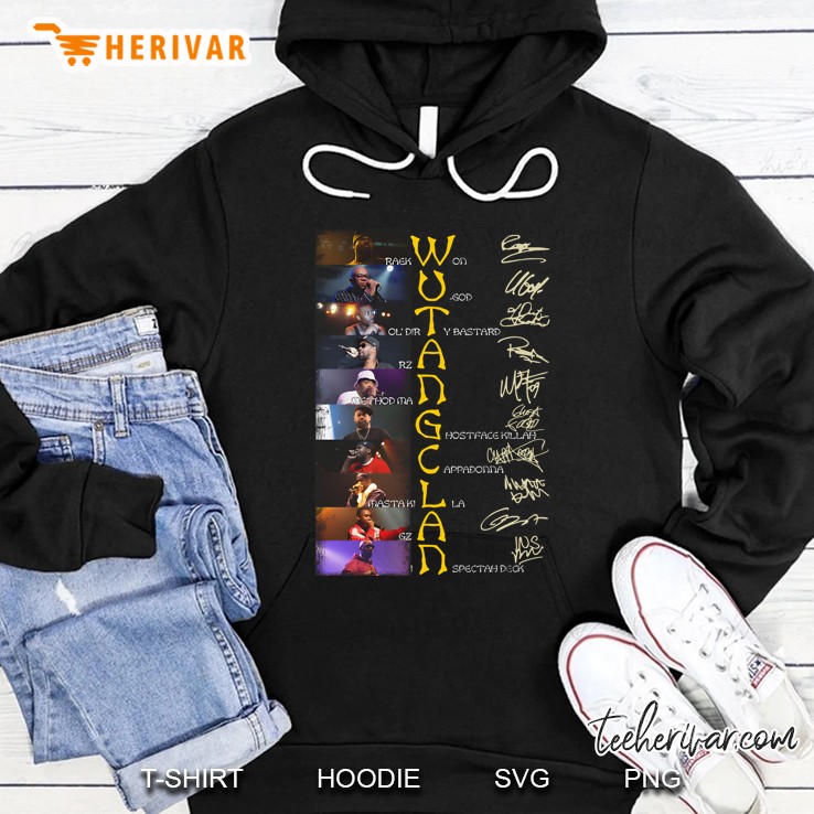 Wu Tang Clan Members Signature Hoodie
