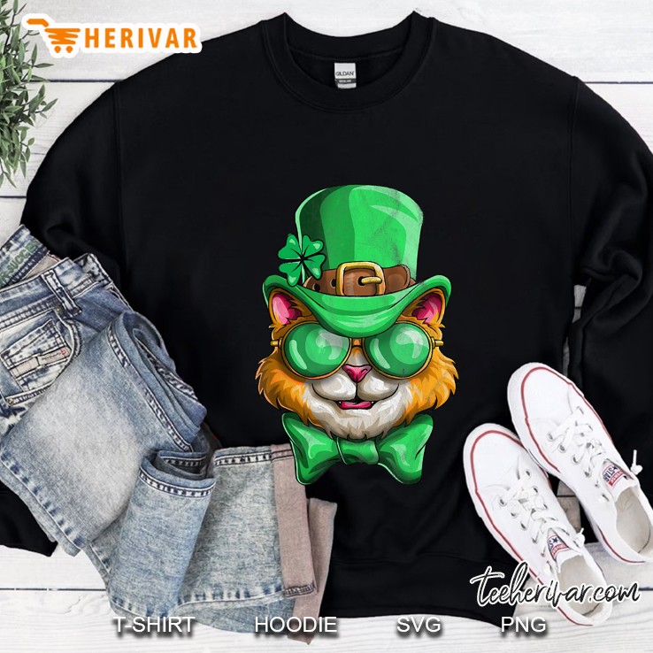 Orange Leprechaun Cat Sweatshirt