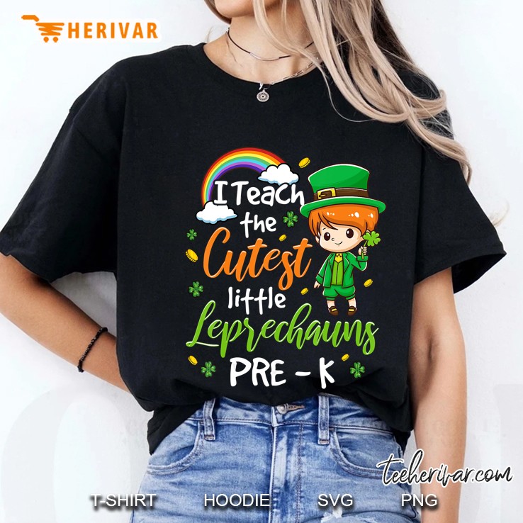 I Teach Cutest Little Leprechauns Pre-K Ladies Tee