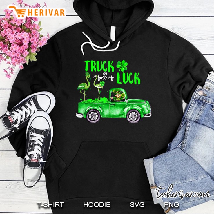 Truck Full Of Luck Flamingo Leprechaun Version Hoodie