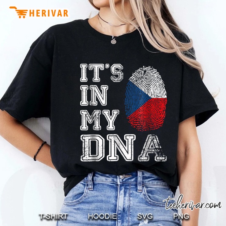 It Is In My Dna Czech Republic Flag Ladies Tee