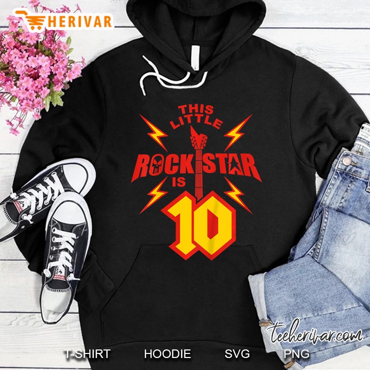 This Little Rock Star Is 10 Hoodie