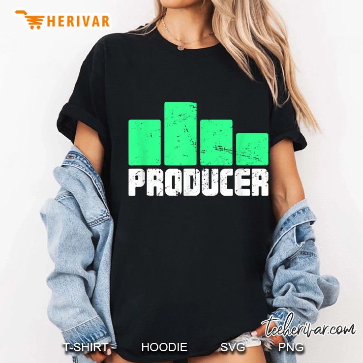 Equalizer Bars Music Producer Ladies Tee