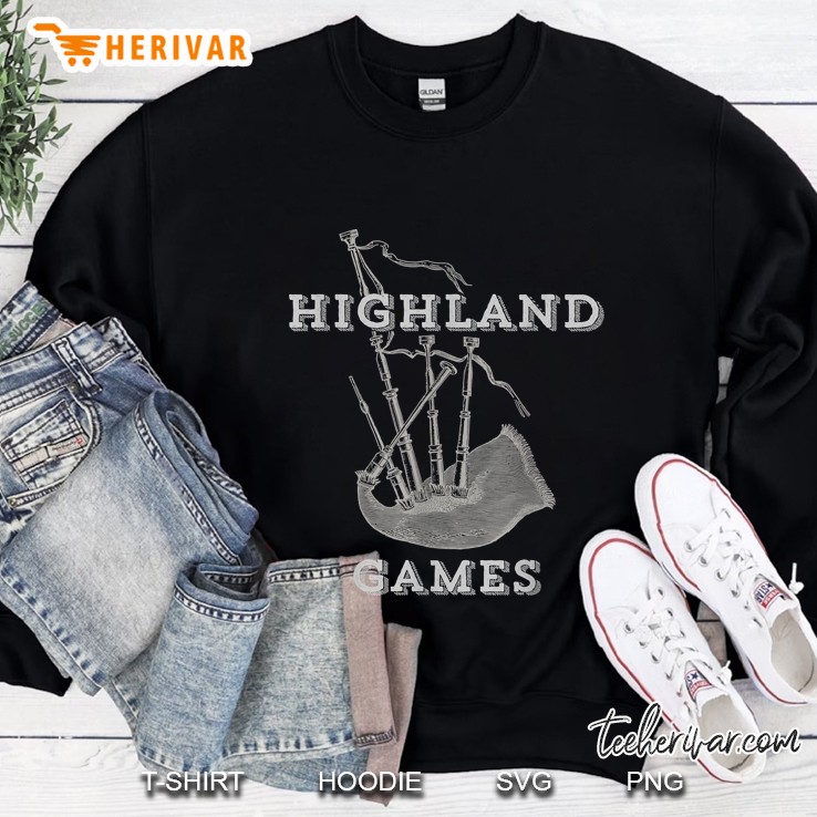 Highland Games Bagpipe Version Sweatshirt