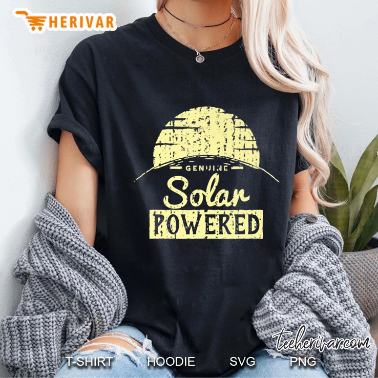 Genuine Solar Powered Sunset Grunge Version Ladies Tee