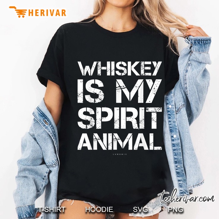 Whiskey Is My Spirit Animal Version2 Ladies Tee