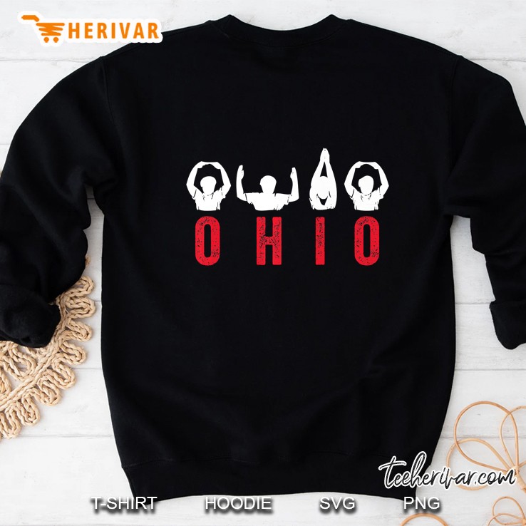 Ohio Letters Shape Posture Version Sweatshirt