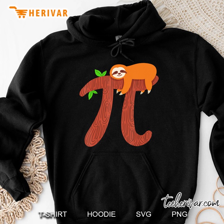 Sloth Hugging Pi Hoodie