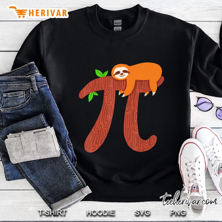 Sloth Hugging Pi Sweatshirt