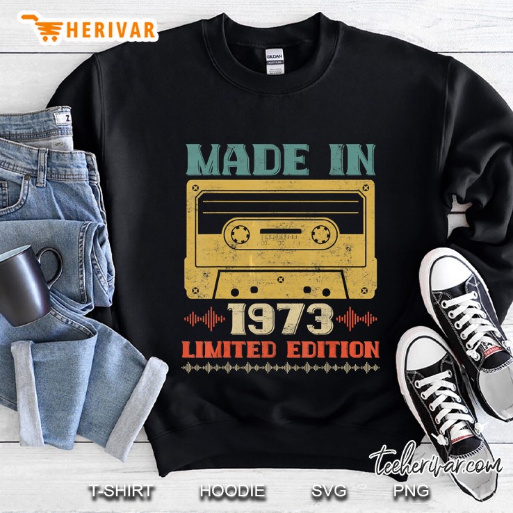 Made In 1973 Limited Edition Retro Classic Music Sweatshirt