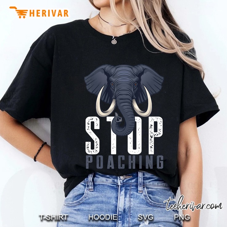 Stop Poaching Wildlife Elephant Rescue Ladies Tee