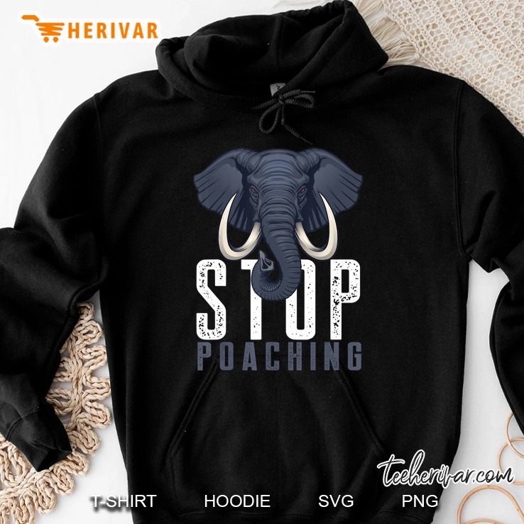 Stop Poaching Wildlife Elephant Rescue Hoodie